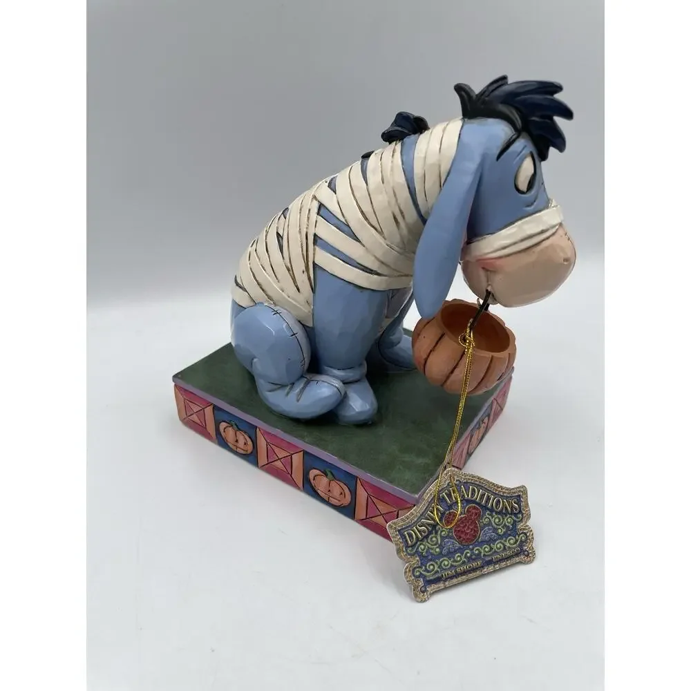 Enesco Disney Traditions Jim Shore Eeyore Mummy Costume Pumpkin Figurine NEW - Picture 3 of 8